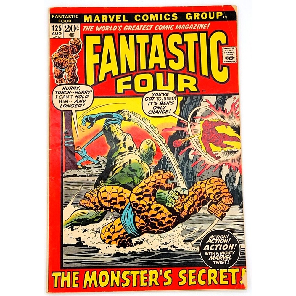 FANTASTIC FOUR #125 (1972) / VG+ / THING REED RICHARDS MARVEL BRONZE AGE